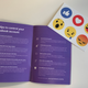 Facebook's tips book and stickers.
